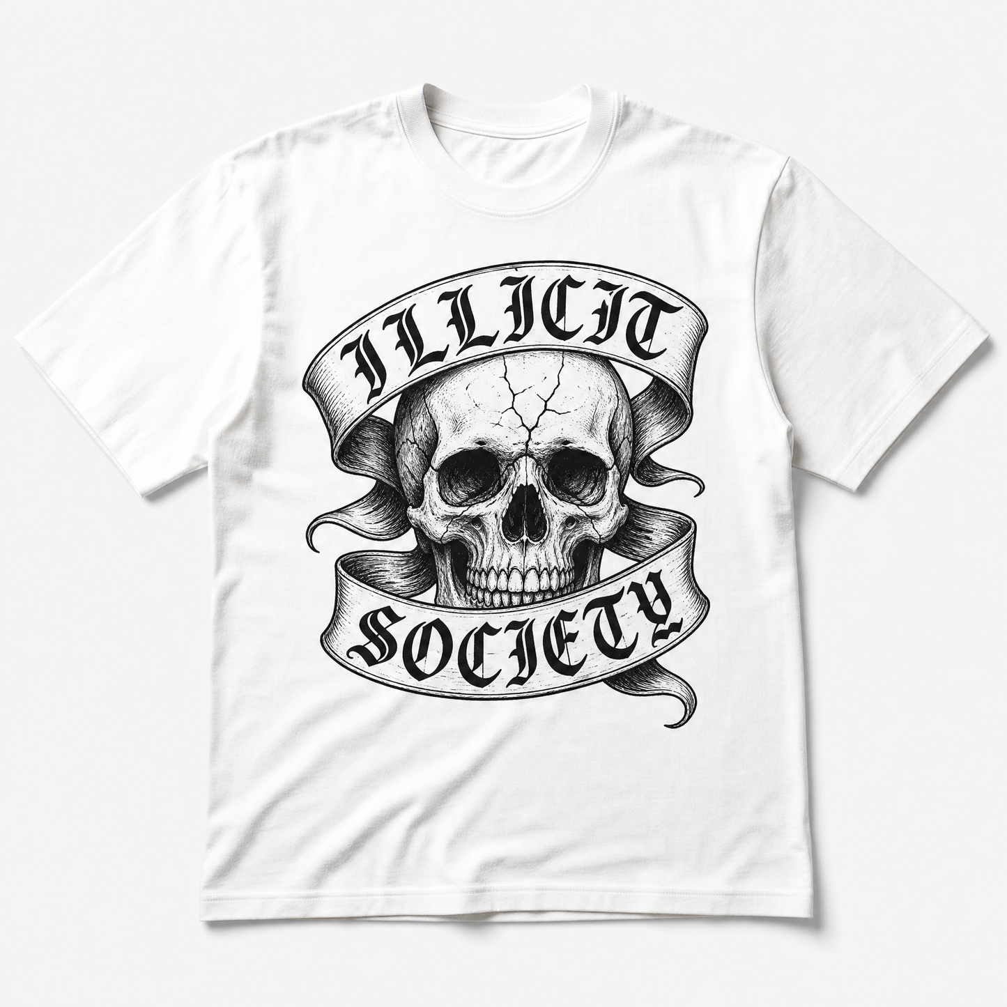 ILLICIT SOCIETY Skull Tee