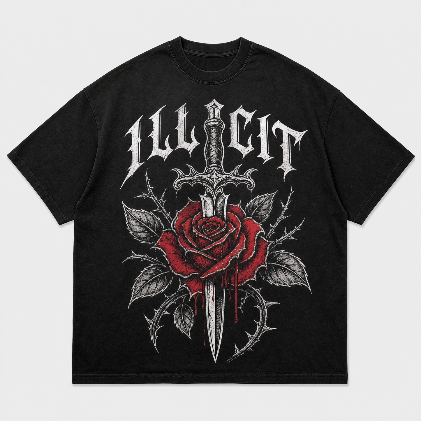 Dagger Rose Tee