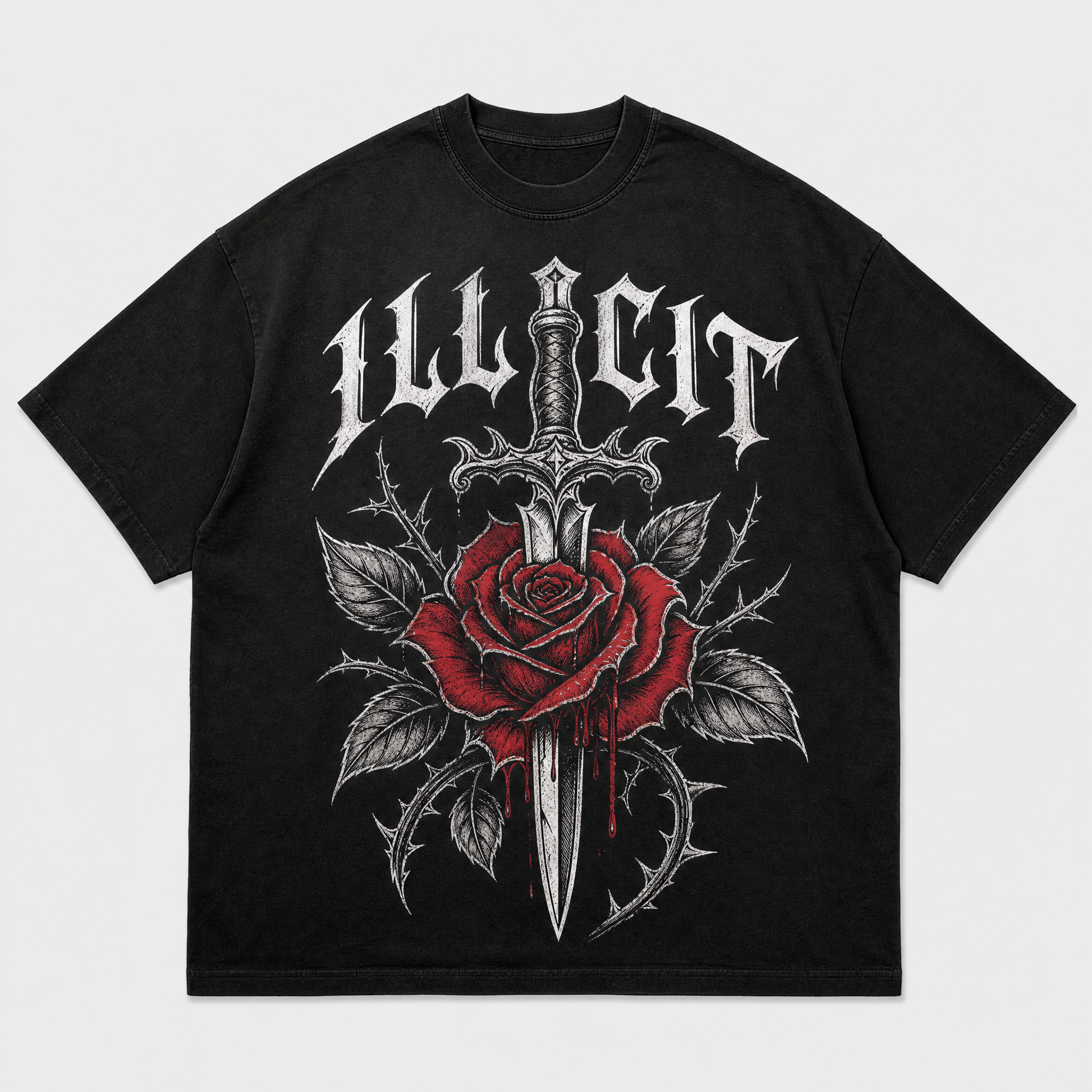 Dagger Rose Tee