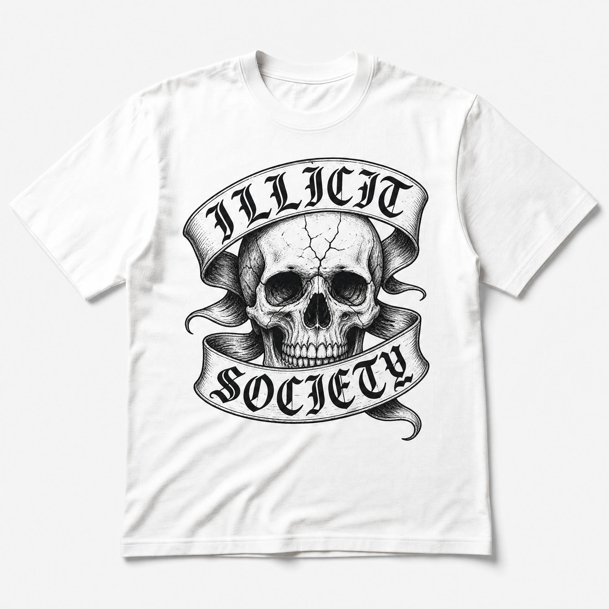 ILLICIT SOCIETY Skull Tee