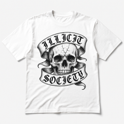 ILLICIT SOCIETY Skull Tee