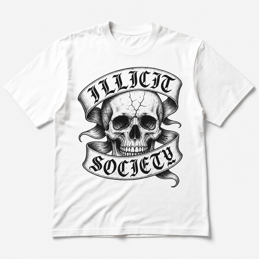 ILLICIT SOCIETY Skull Tee