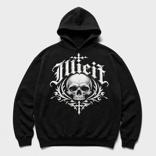 Spiked Skull Hoodie